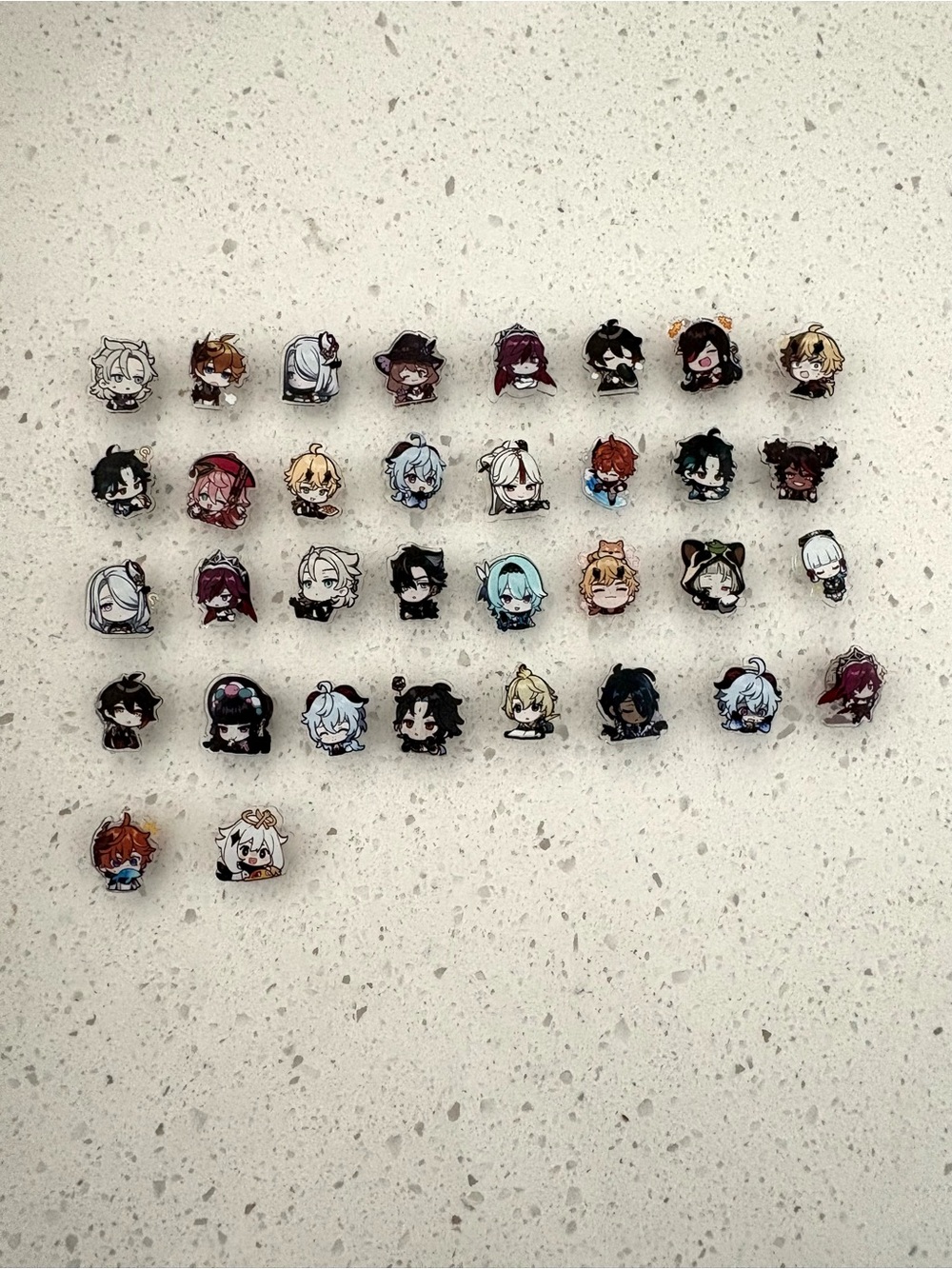 Genshin Impact shoe charms (new) set of 10